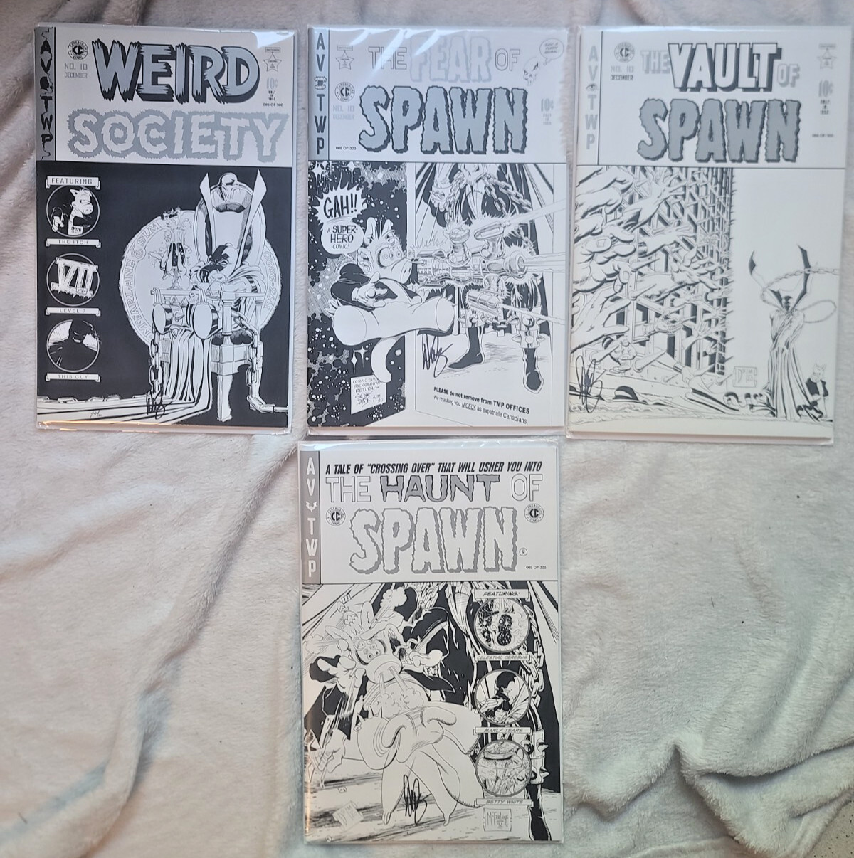 SPAWN TEN REMASTERED 10 INDIEGOGO PLATINUM VARIANT SET VF/NM #69 OF 300 SIGNED