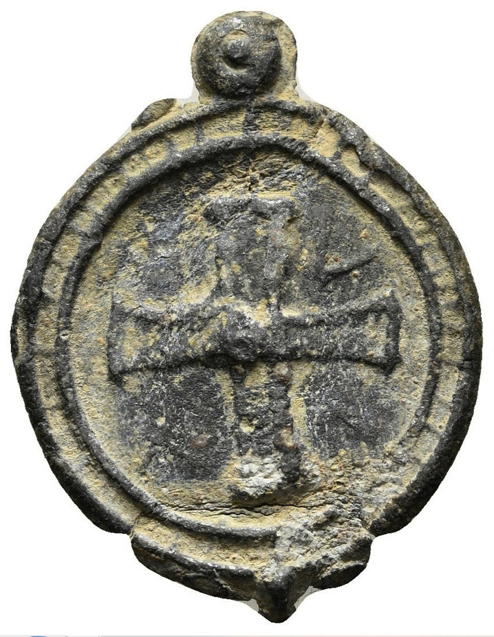 Medieval Lead Pilgrim's Token from the Crusades. Trip to the Holy Land. a3989