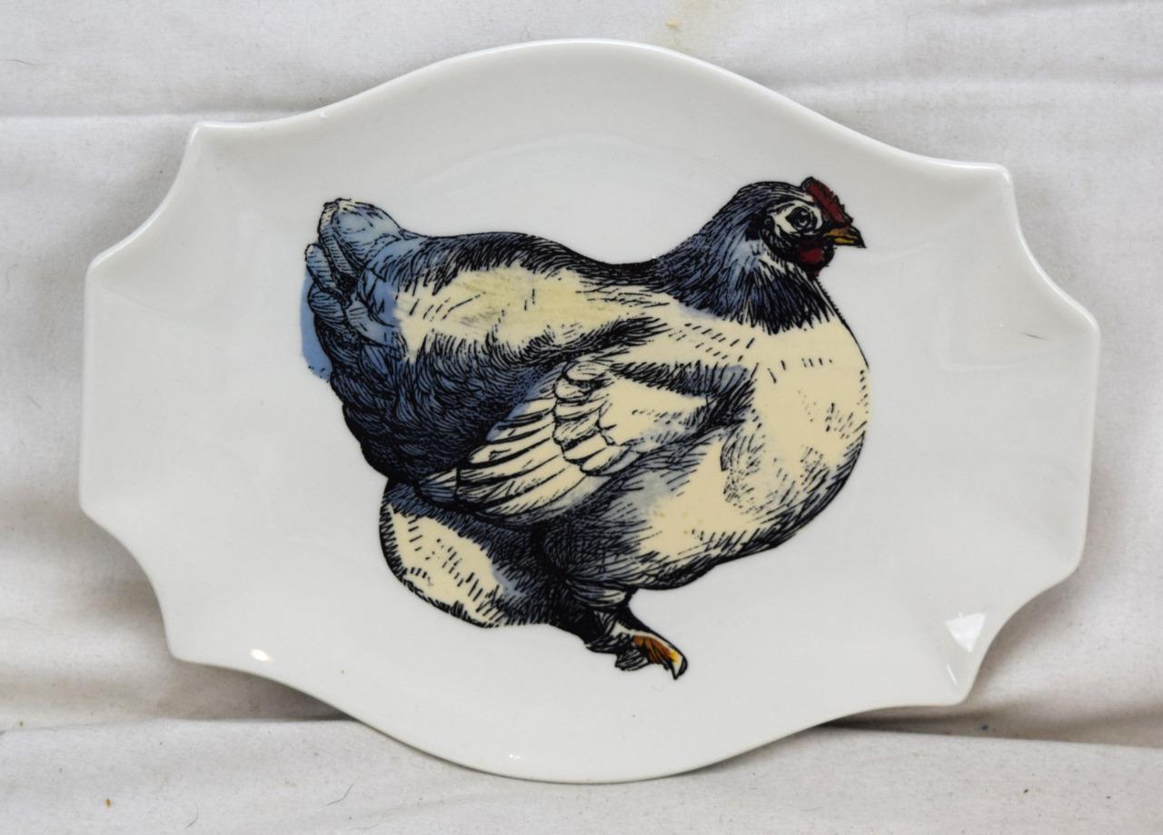 Ceramic/Porcelain Chicken/Hen Snack/Bread Plate New B