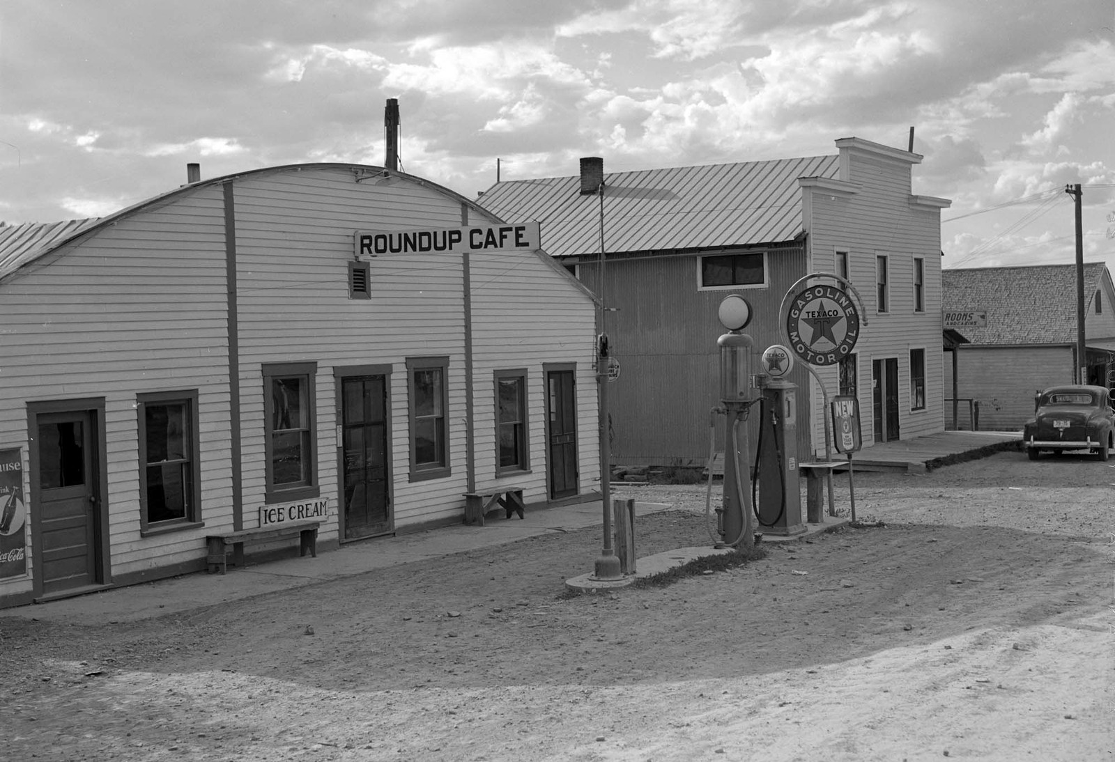 1941 Gas Station & Roundup Cafe, Lame Deer, Montana Old Photo 13\ 1941 Gas Station & Roundup Cafe, Lame Deer, Montana Old Photo 13\