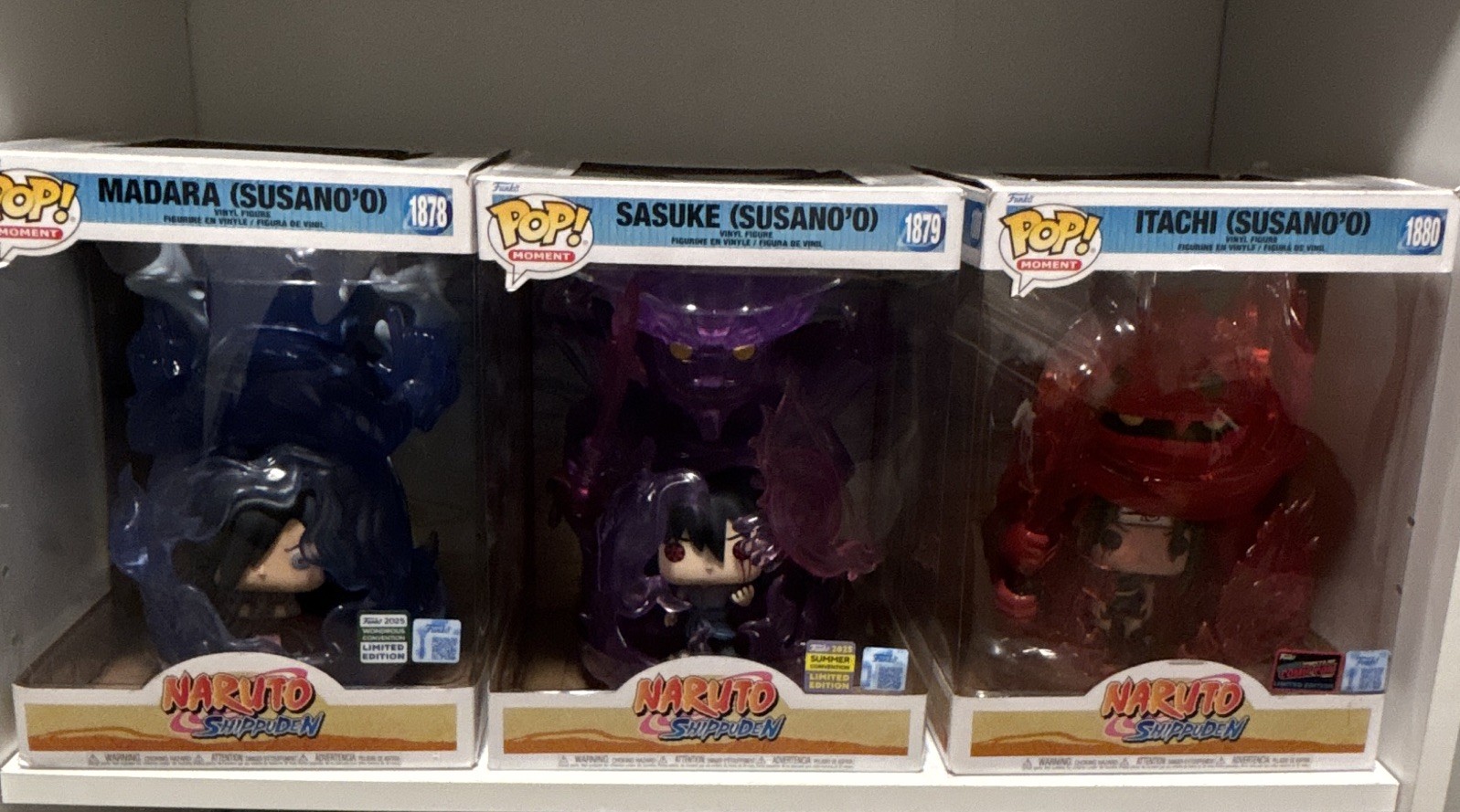 Funko Pop Naruto Shippuden Susano’o Bundle Sasuke#1879 Madara#1878 Itachi#1880