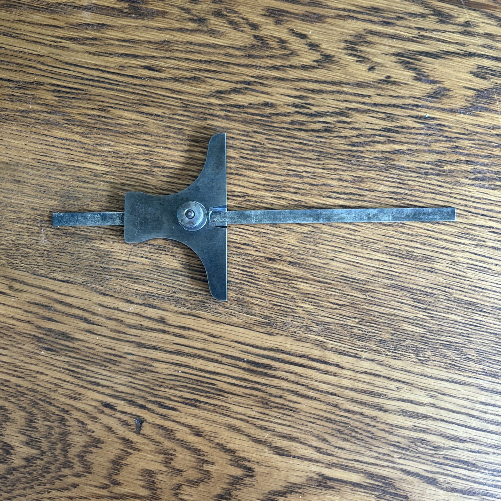 Vintage Lufkin Rule Co. No.510 Hardened Depth Gage Lufkin No.2310 6” Rule