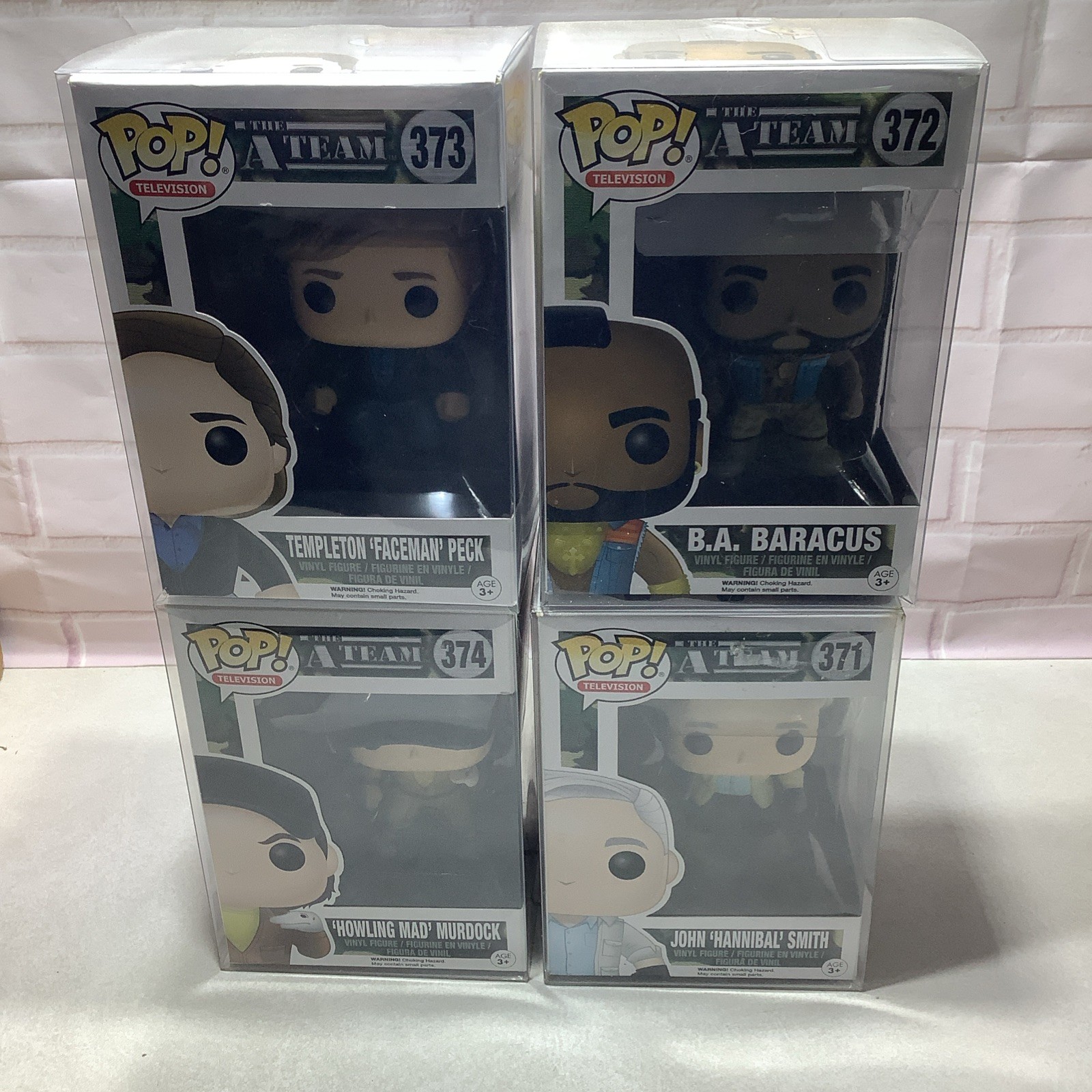 Funko Pop The A-Team Set With Protectors