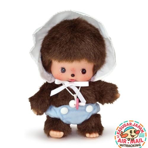 Monchhichi Bebichhichi Boy Plush Doll S Size 5.5in (14cm) Sekiguchi Japan New