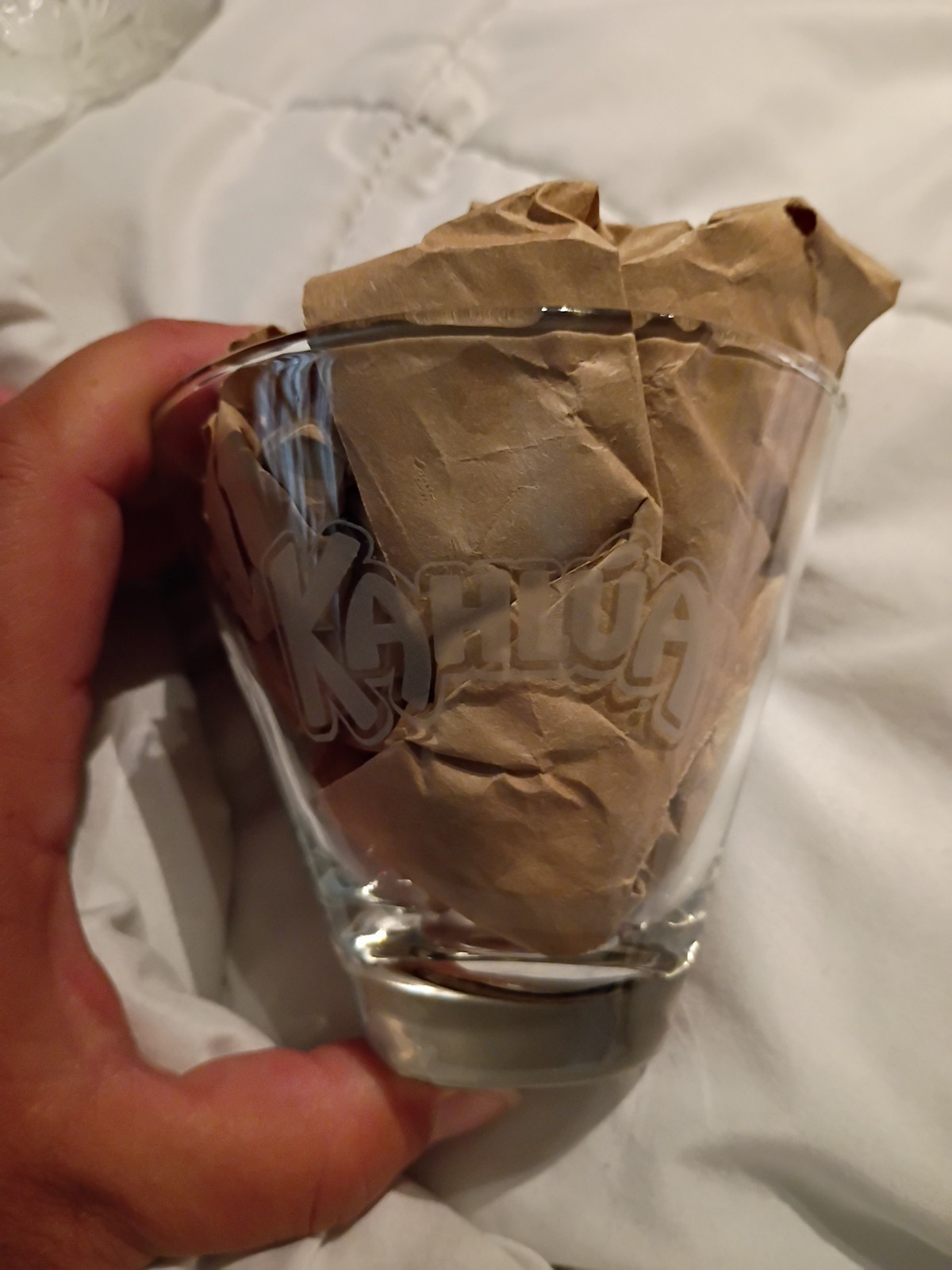 2-Kahlua Stemless Martini Glass