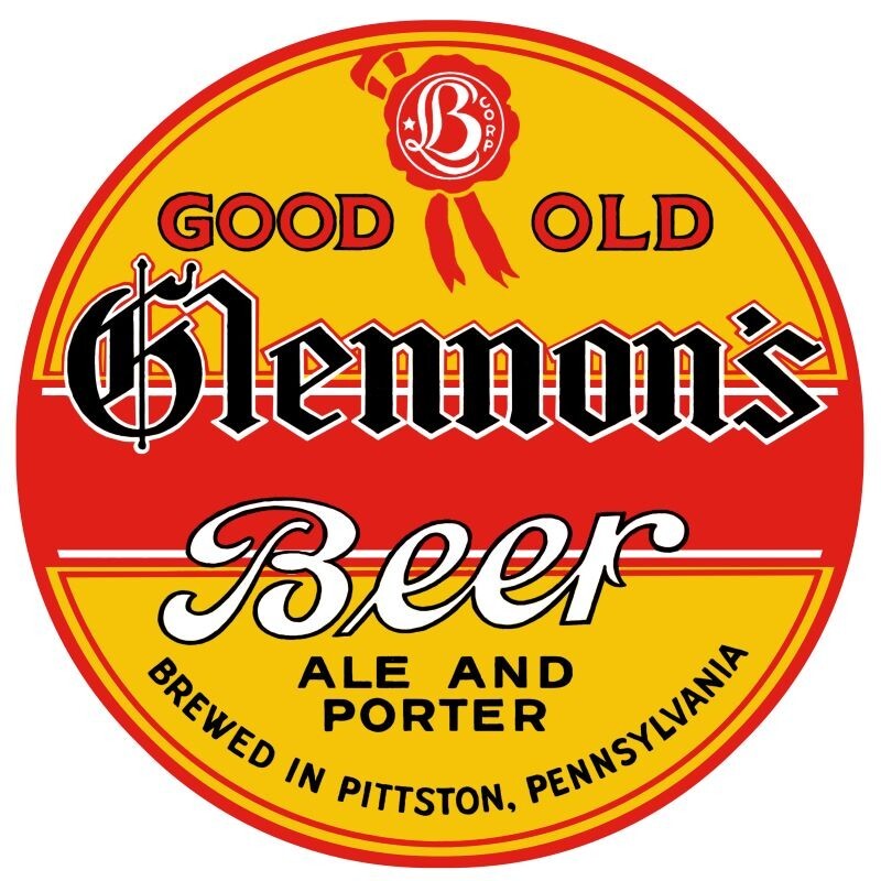 Good Old Glennon\'s Beer of Pittston, PA NEW Sign:  28\