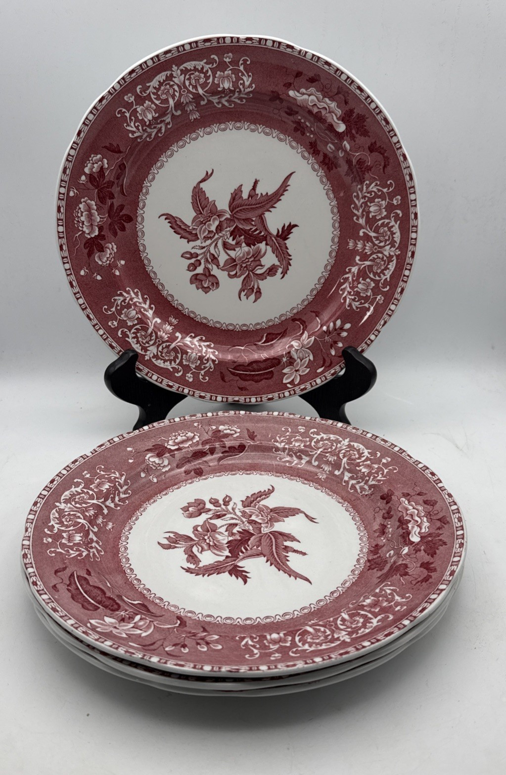 Vintage Spode Camilla  10.25” Dinner Plates Set Of 4