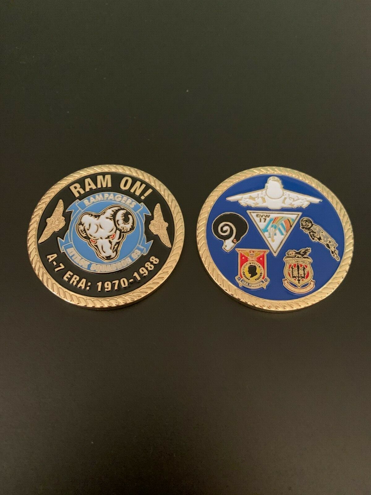 VA-83 Rampagers Challenge Coin - Large & Beautiful - VA-83 Rampagers Challenge Coin - Large & Beautiful -