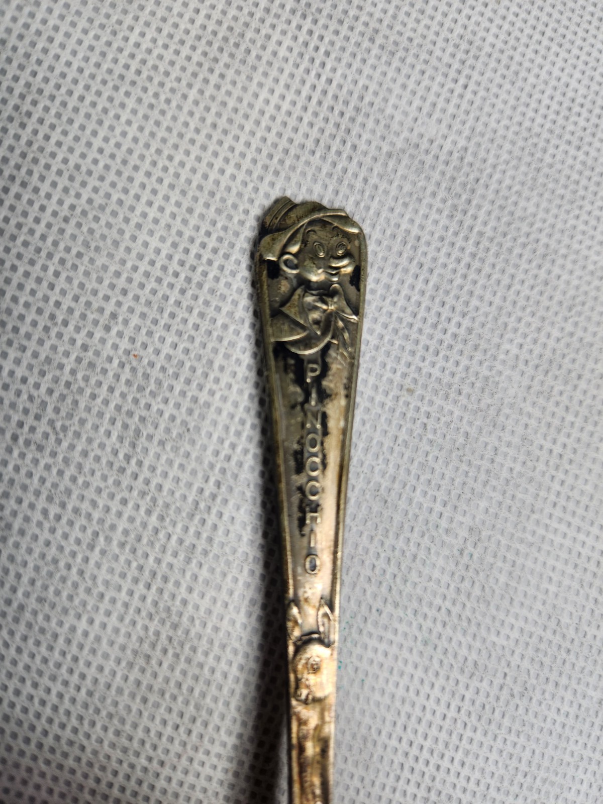 Vintage Pinocchio and Donkey Duchess Silver Plate Spoon Childs