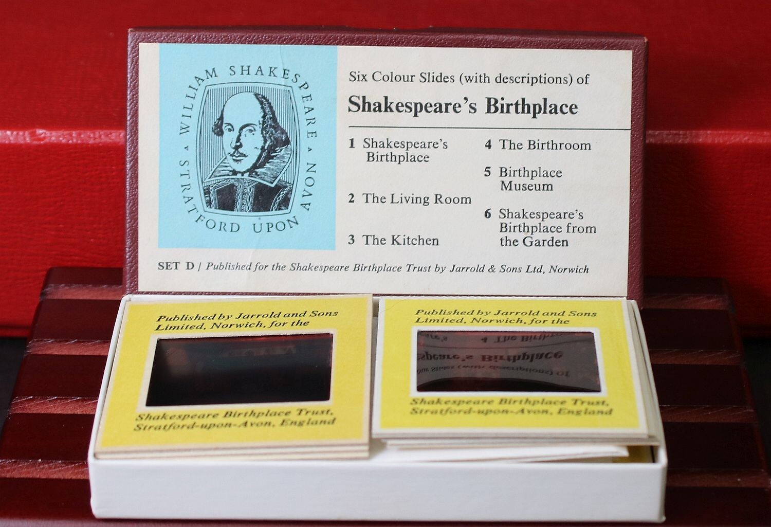William Shakespeare\'s Vintage ~ Birthplace ~ 12 pc 35mm Slides Color D ~ #472