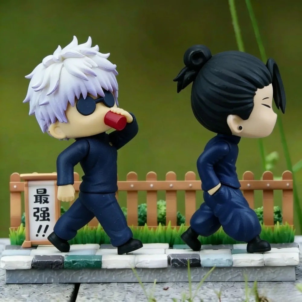 2pcs Anime Jujutsu Kaisen Gojo Satoru & Geto Suguru Action Figures Toy Set