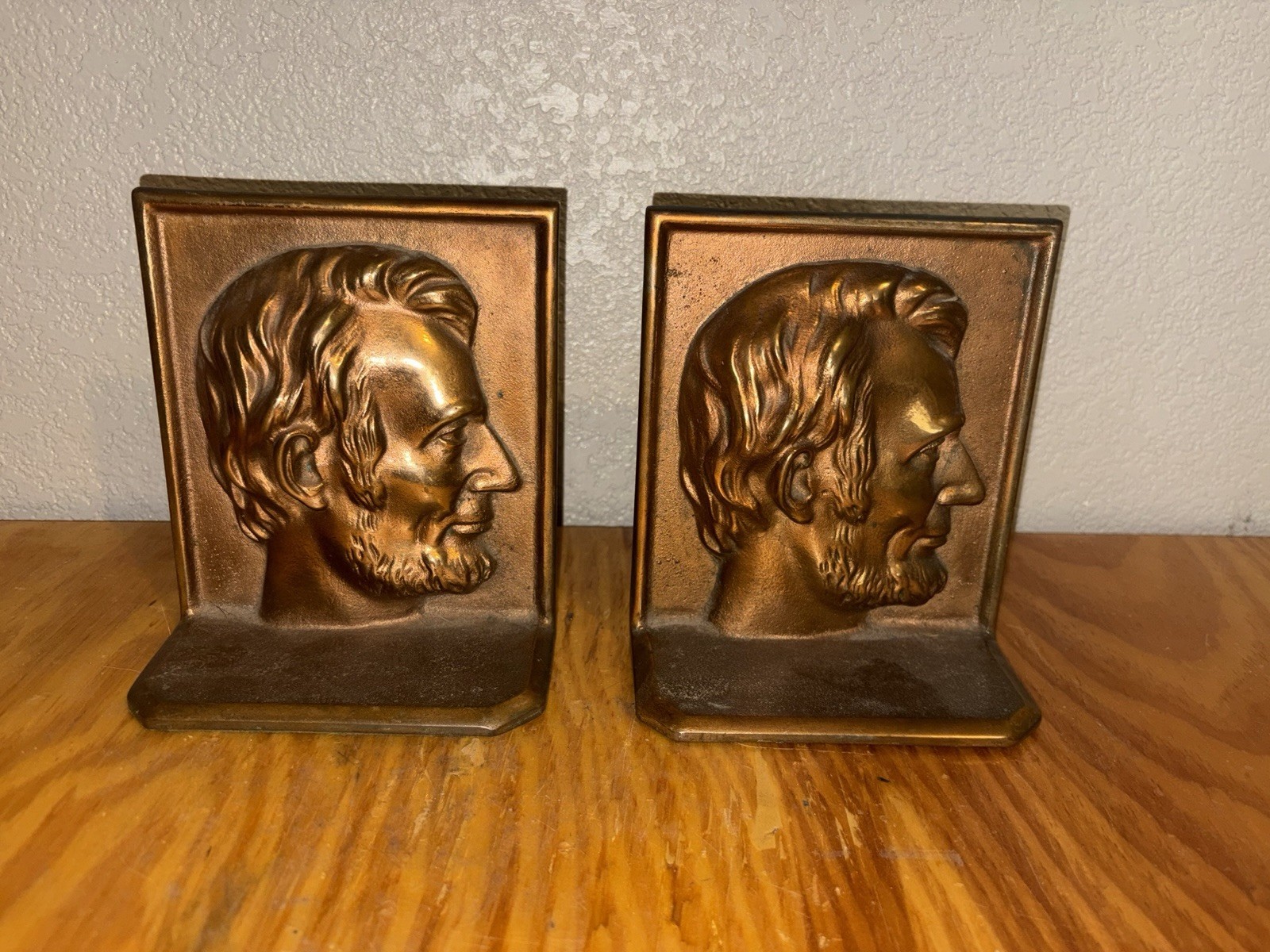 Bronze Abraham Lincoln Bookends