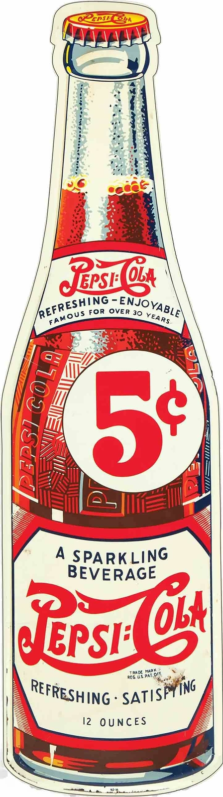 PEPSI COLA BOTTLE SHAPED 48\