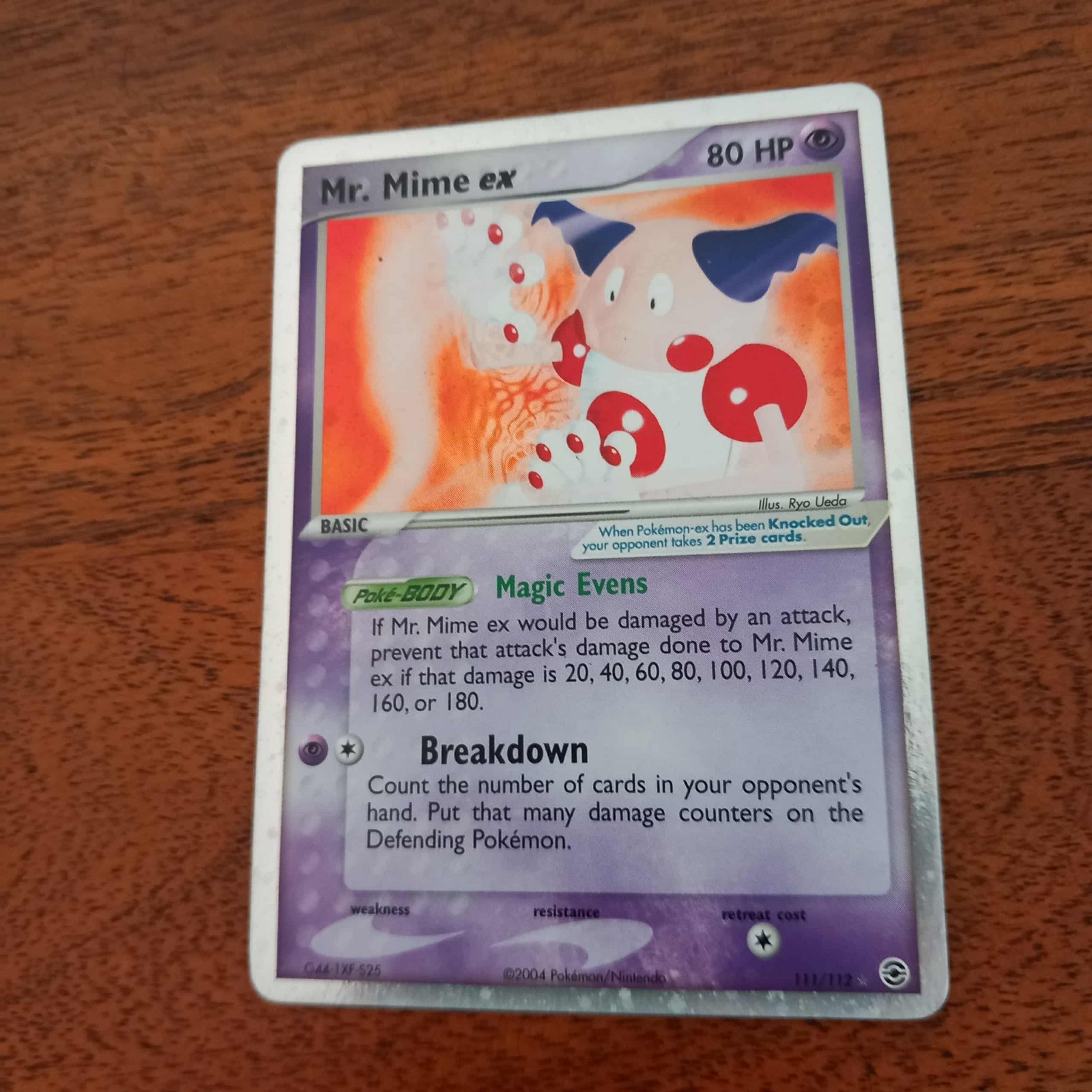 Pokemon Mr. Mime Ex Fireered Leaf Green 2004 111/112 EX/PL