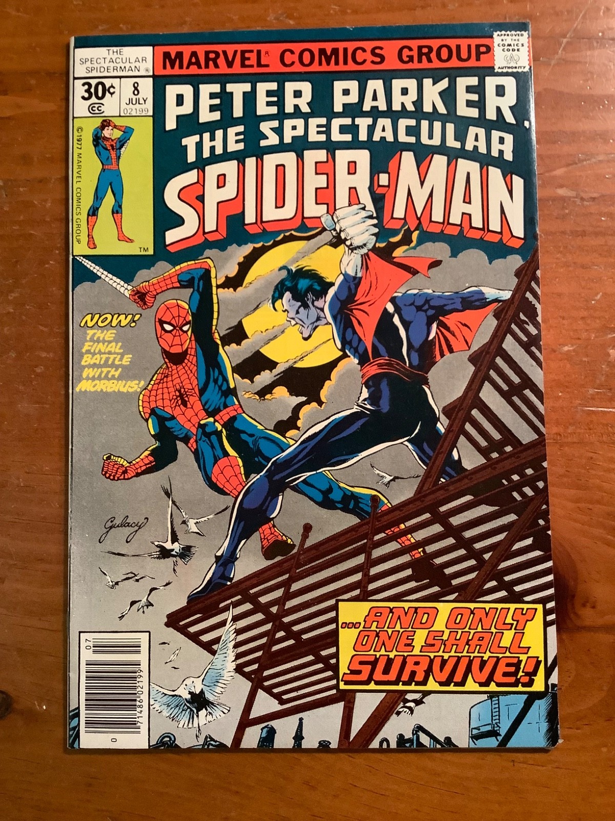 Peter Parker Spectacular Spider-Man #8 VF Morbius Empathoid Marvel 1977 Peter Parker Spectacular Spider-Man #8 VF Morbius Empathoid Marvel 1977