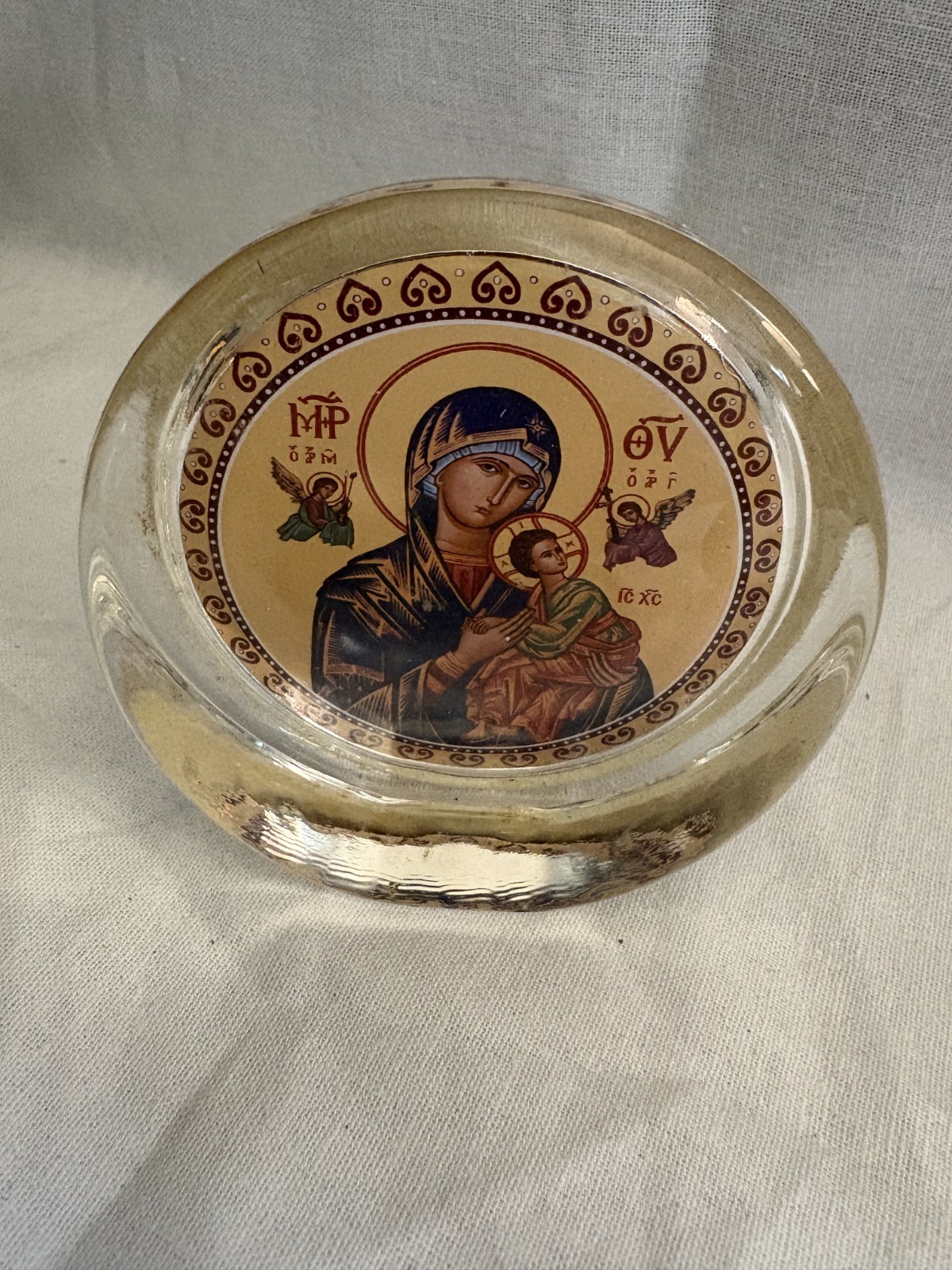 Vintage, Virgin Mary Paper Weight