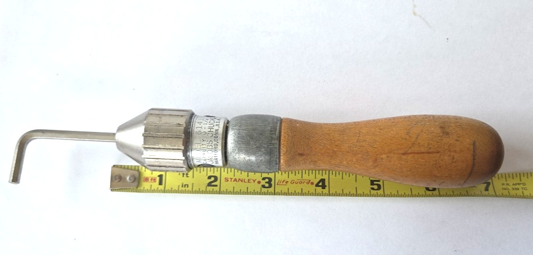 VTG Jacobs Chuck Model 6141  push drill / spiral ratchet screwdriver 0-1/4 works