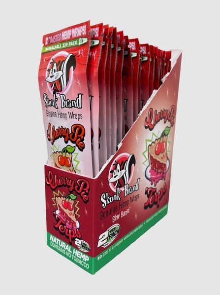 Skunk Wraps Cherry Pie 25 Pack 2 CT 50 Wraps Total