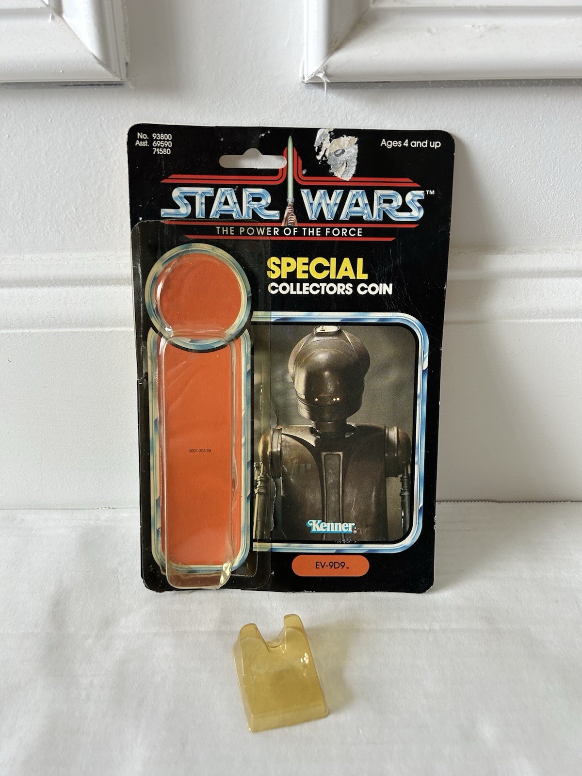 STAR WARS EV 9D9 POTF CARDBACK W ATTCH BUB KENNER VINTAGE 1985 JABBA HUTT R2D2