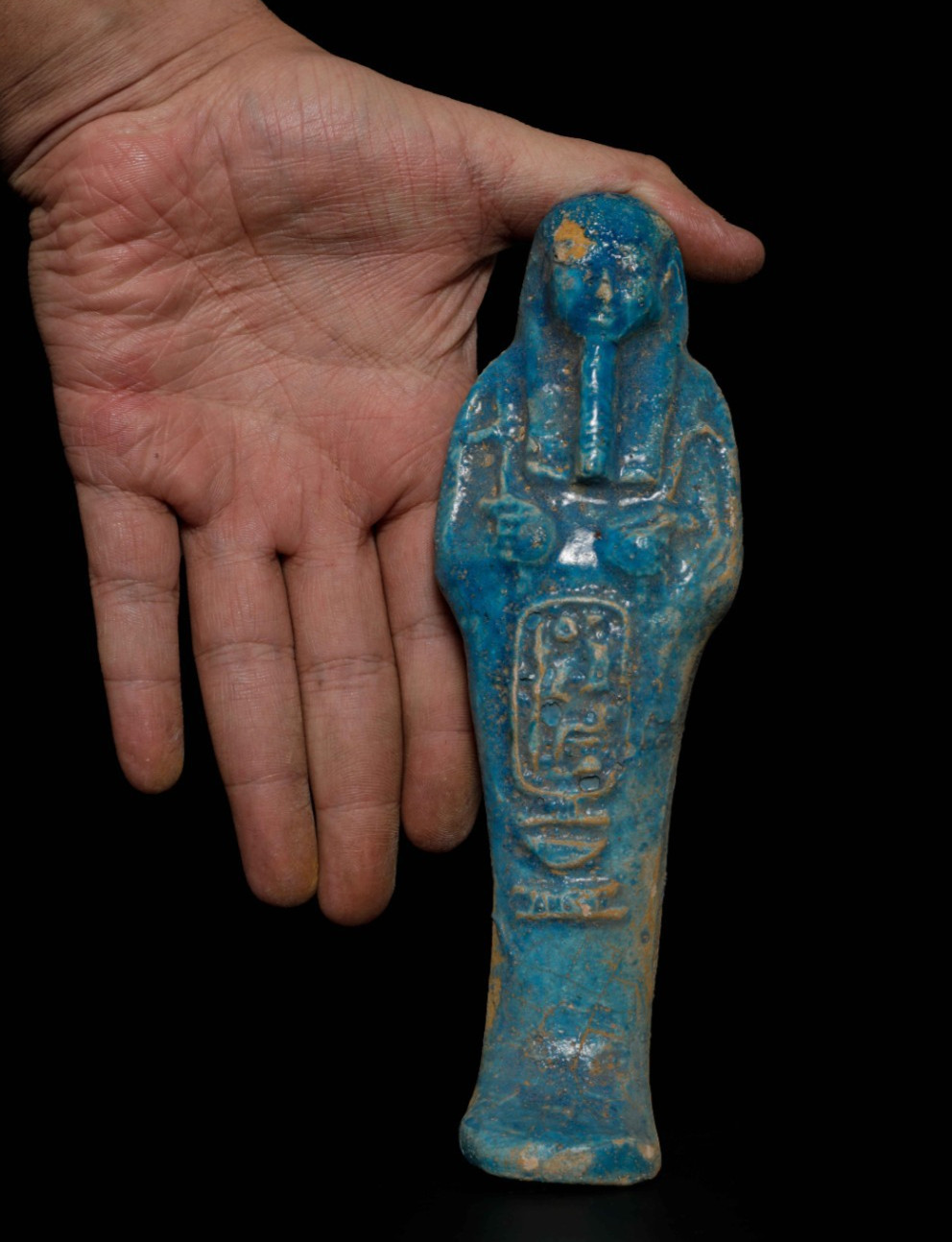 Authentic Ancient Egyptian Antiques Rare Wooden Funerary Mask Artifact BC