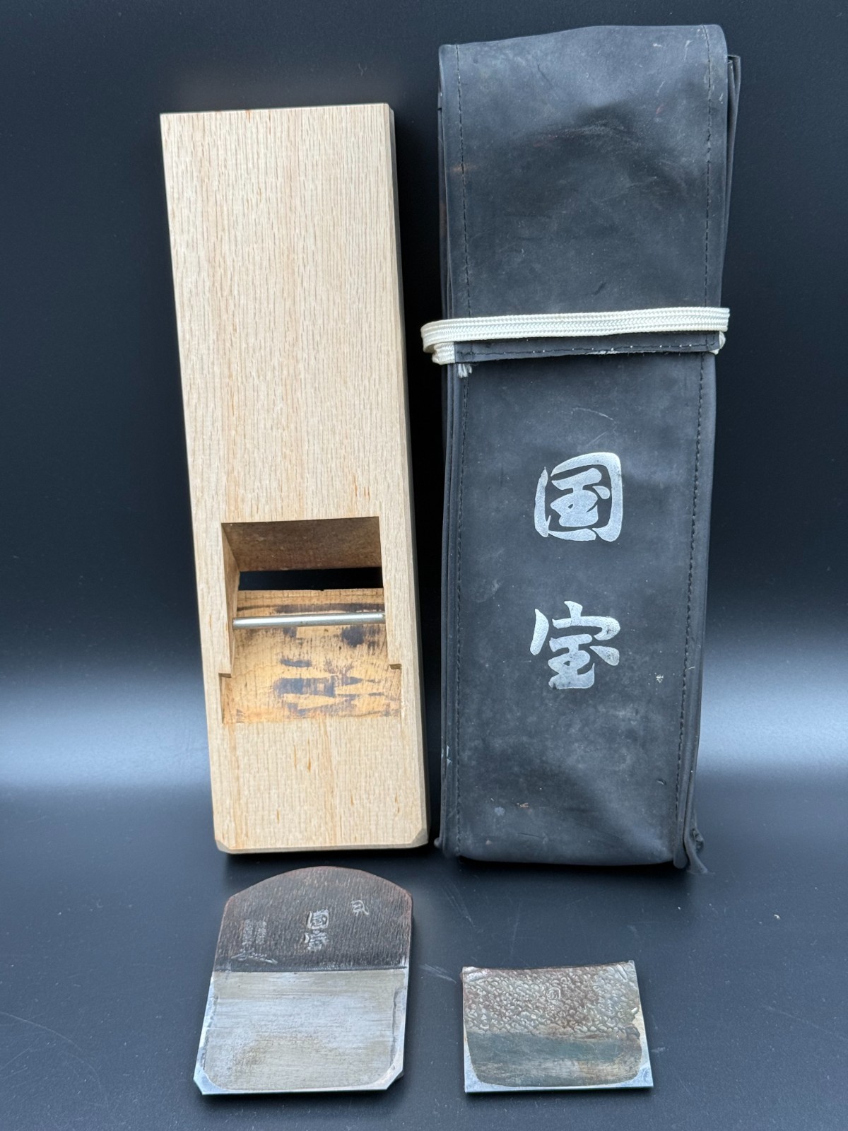 Japanese Kanna Plane Sun-Hachi 70mm Kokuho Fukusaburo Master Honed Bag Japan