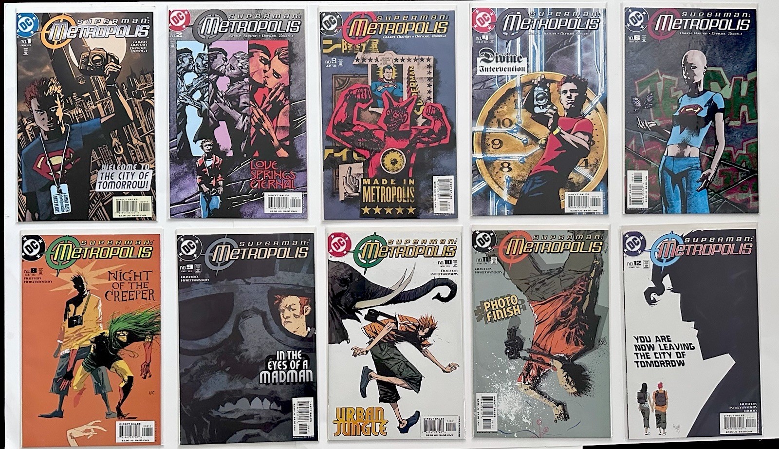 Superman Metropolis 1 2 3 4 6 8 9 10 11 12 Lot Near Mint DC Comics 2003