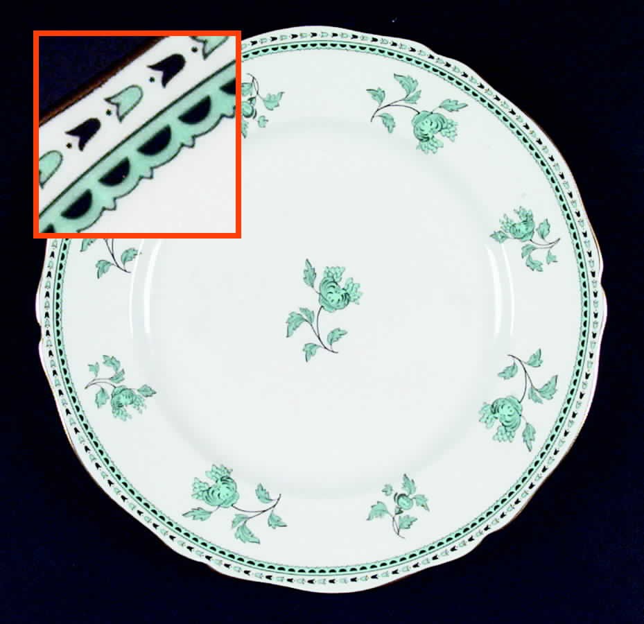 Spode Darlington Green  Dinner Plate 678167