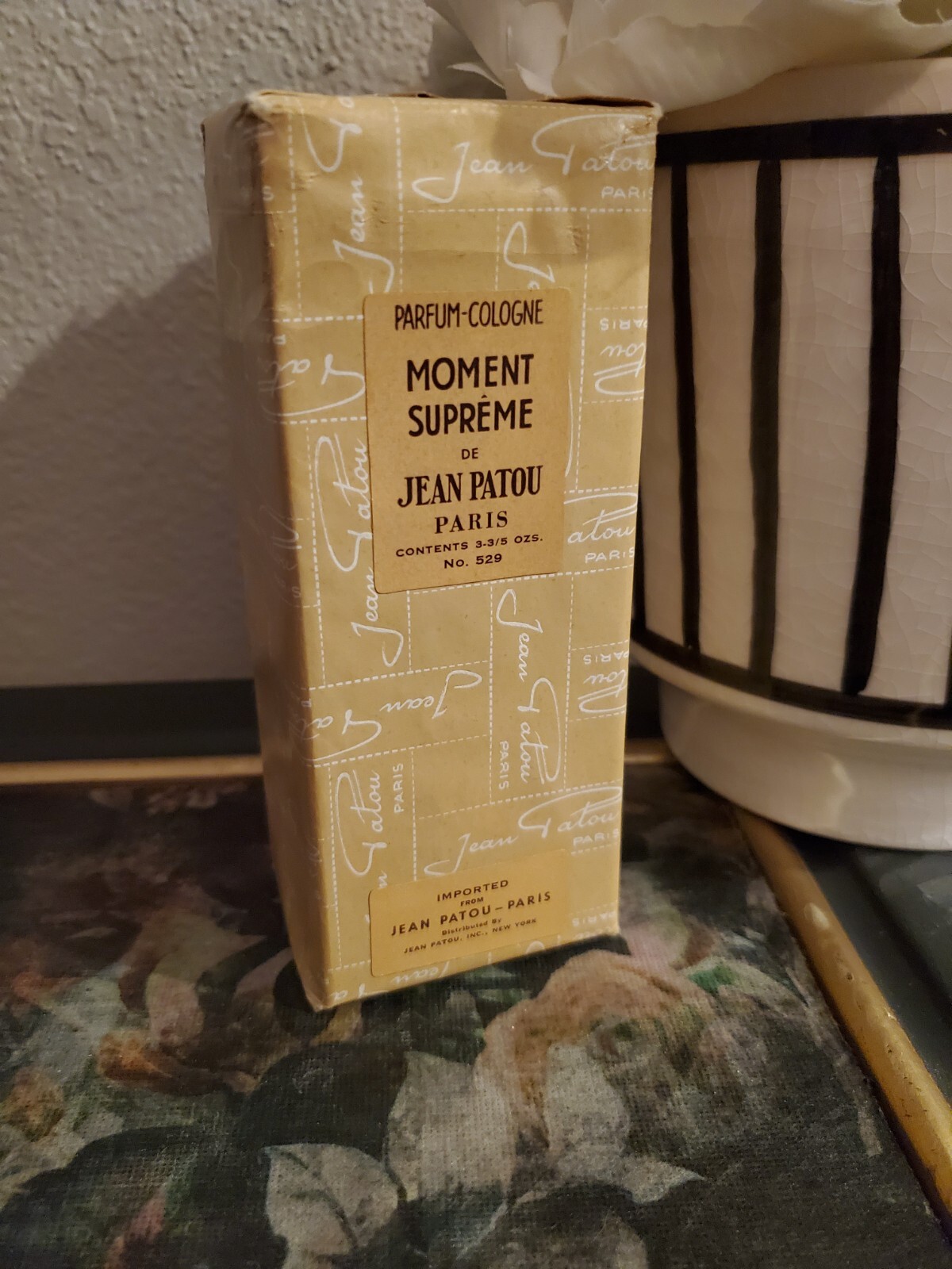 Vintage Jean Patou MOMENT SUPREME Parfum Perfume 3-3/5 OZ No. 529 MINT 