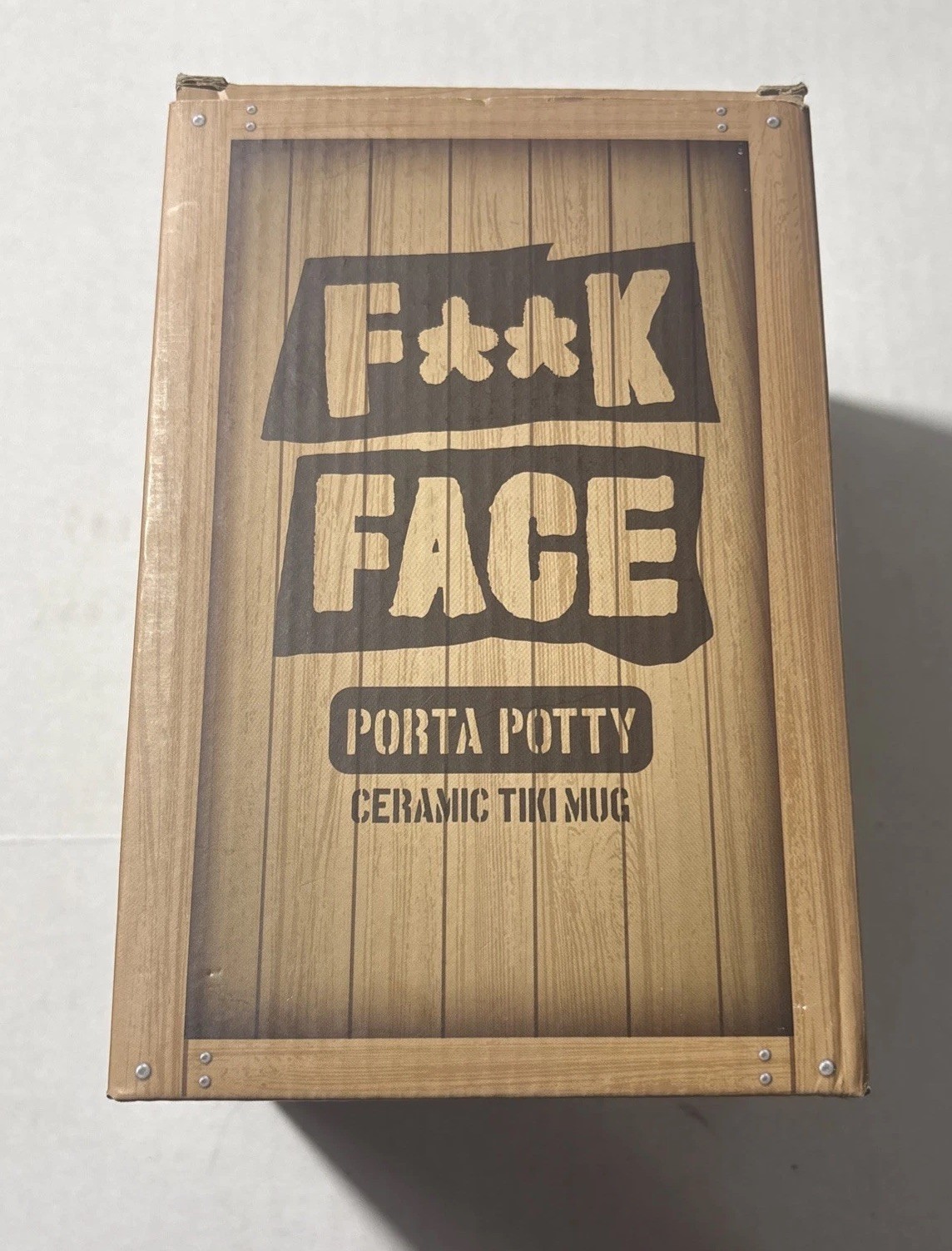 Regulation Podcast F**KFACE Porta Potty Ceramic Tiki Mug Regulation Podcast F**KFACE Porta Potty Ceramic Tiki Mug