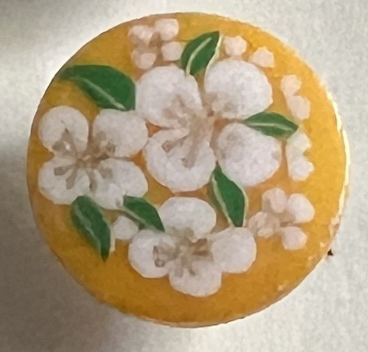 BGE Vintage Buttons 3 New Cards 9 Buttons Shank Yellow Floral Made in Japan