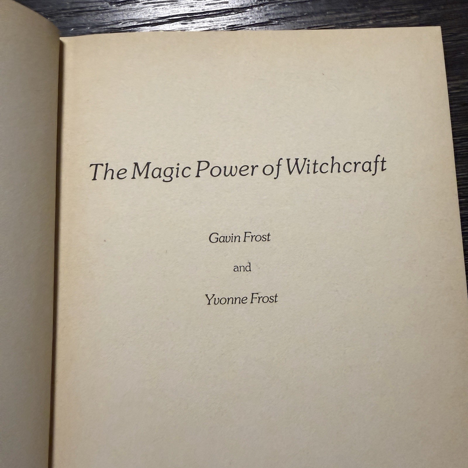 1976 Magic Power of Witchcraft Gavin Yvonne Frost Parker Occult Wicca HC