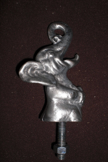 vintage rare republican elephant conservative hotrod car hood ornament 