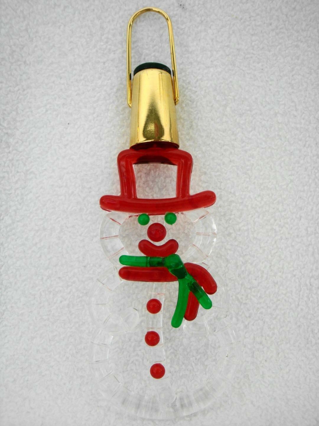 Adorable Light-Up Snowman Christmas Tree Ornament 4.75\