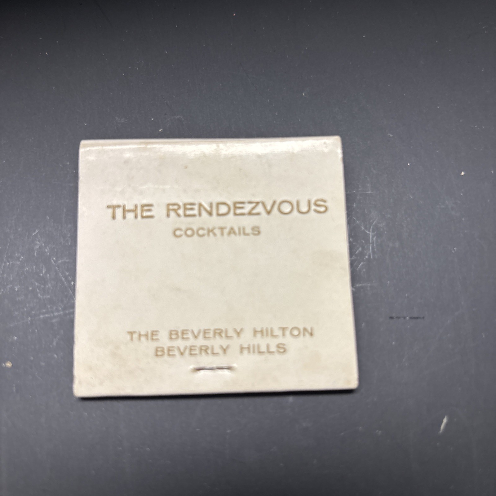 The Rendezvous Cocktails. The Beverly Hills Hilton Vintage Matchbook The Rendezvous Cocktails. The Beverly Hills Hilton Vintage Matchbook