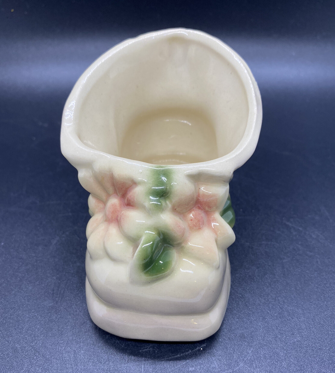 Baby Bootie Shoe Planter Vase Art Pottery Ceramic Vintage