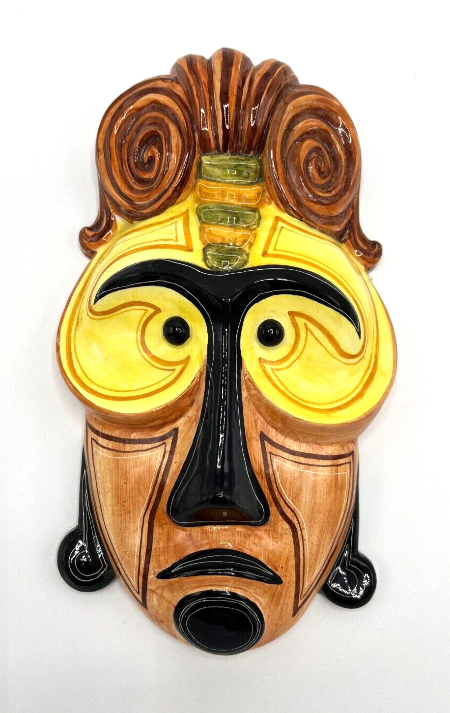 Raymor Pottery Era, Antonio Zen Nove Ceramic Mask  Archimede Primon ITALY MCM #B