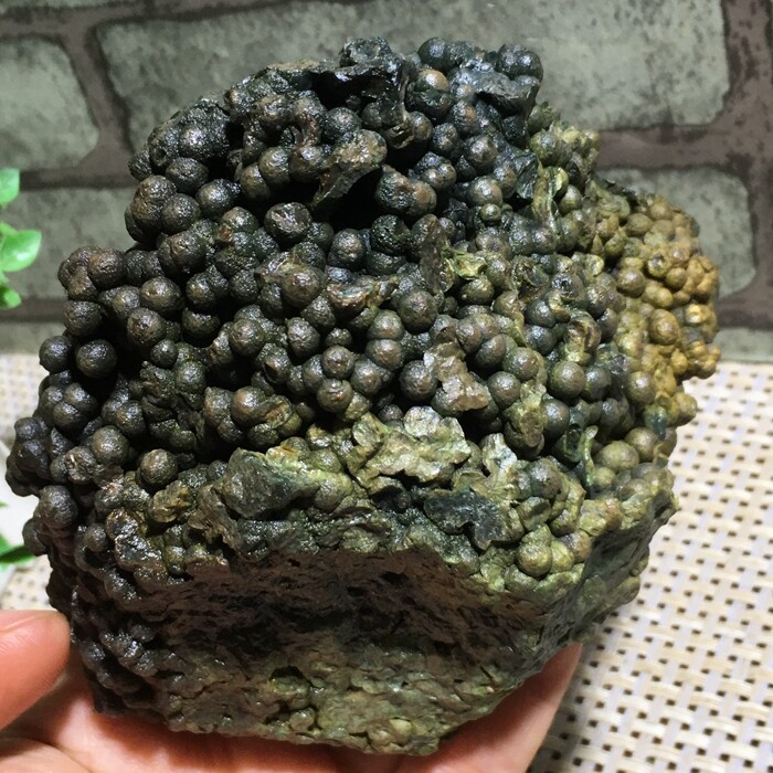 590g Natural green chalcedony grape agate crystal specimen Indonesia  b83
