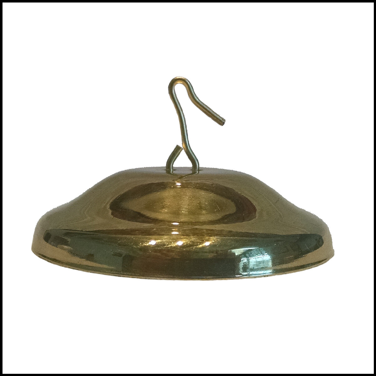 NEW REPLACEMENT BRASS SMOKE BELL WITH HOOK designed to fit ALADDIN HANGING LAMPS