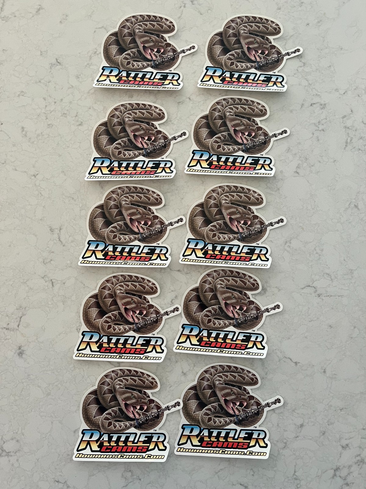 Lot of 10 RATTLER CAMS drag racing decals stickers NHRA HOWARDS