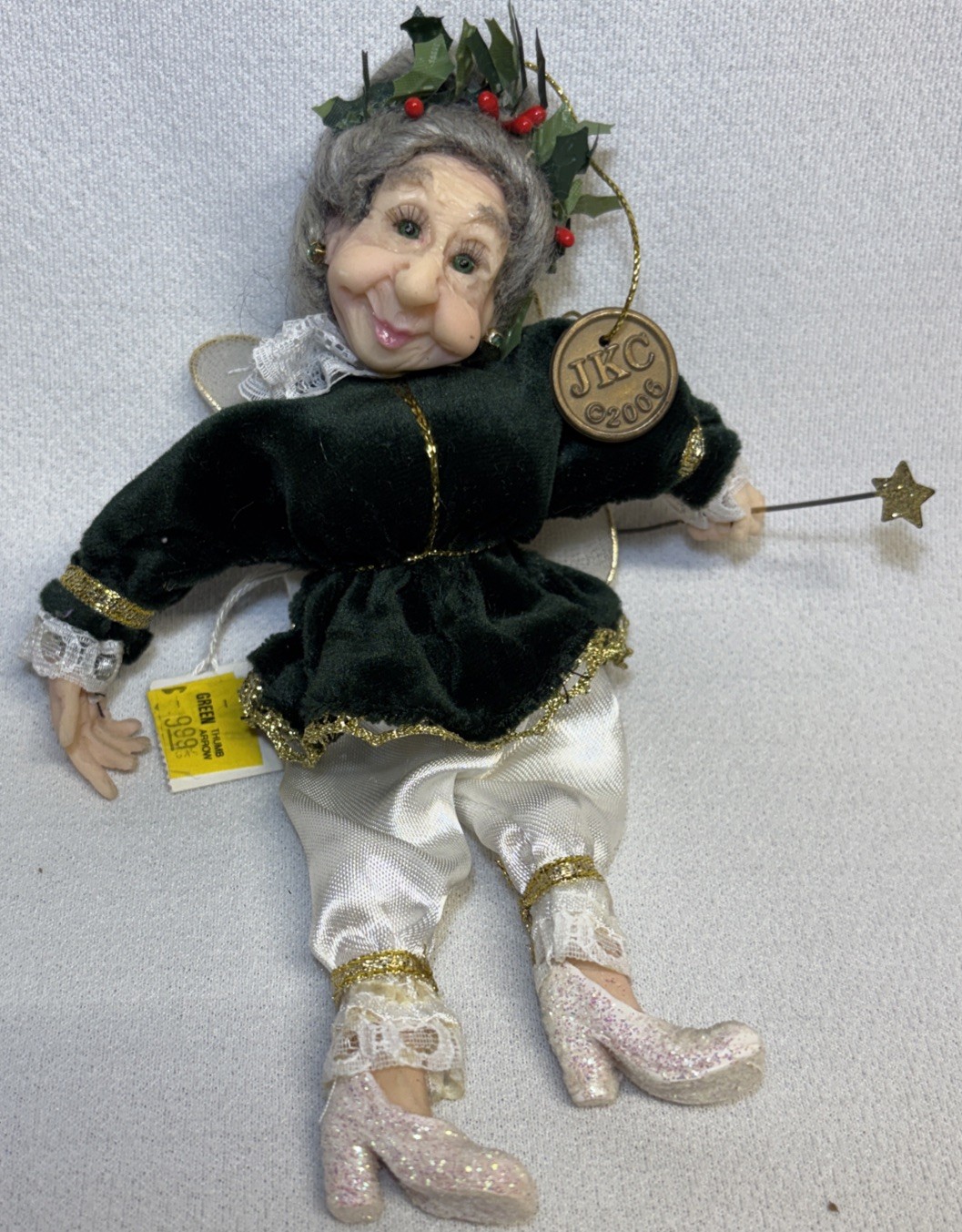 VTG Jacqueline Kent Fairy Godmother Ornament Kurt S. Adler Collection 2006 Xmas