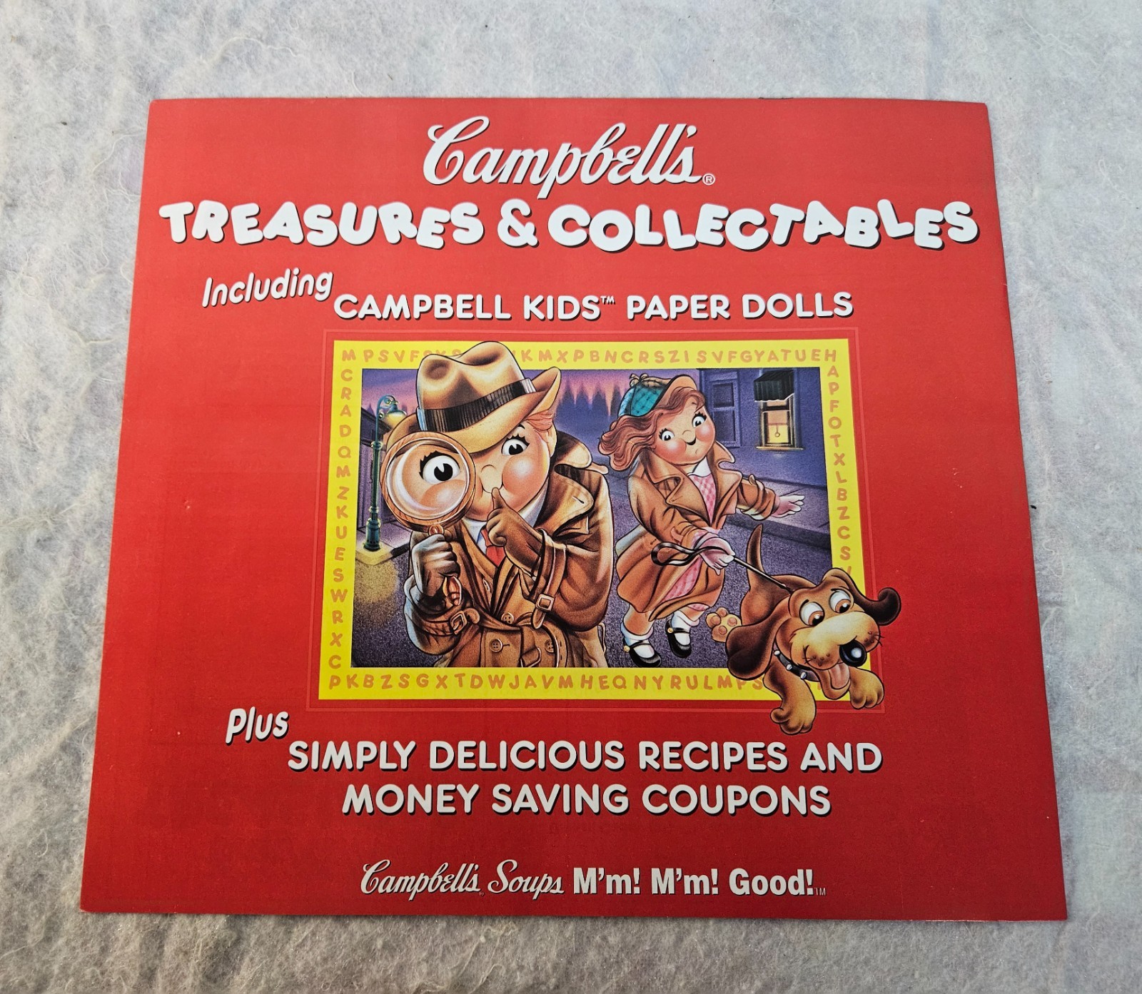 1998 Campbell Kids Treasures & Collectables w PAPER DOLLS & Recipes