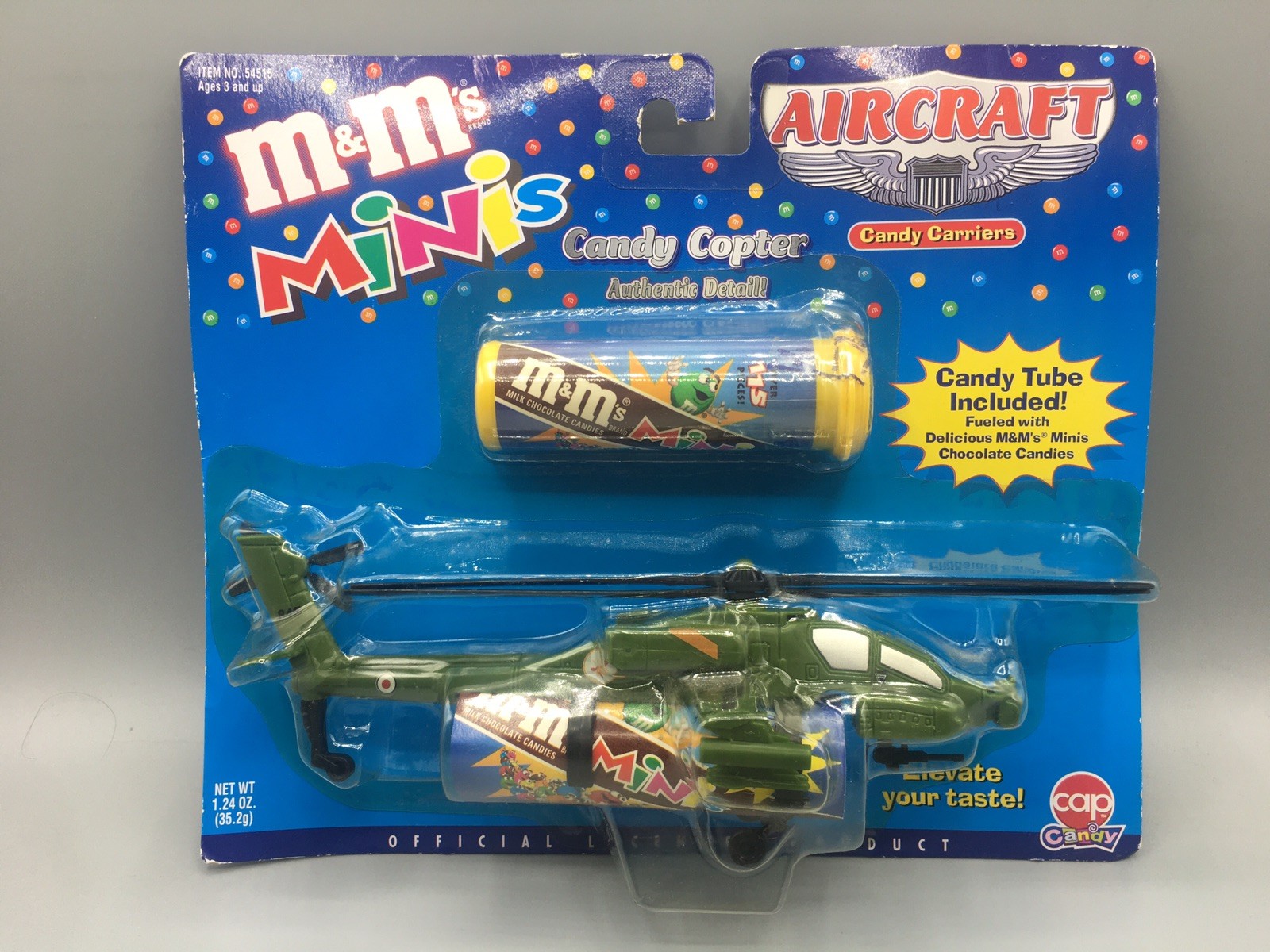 2000 M&M\'s Minis Toy Aircraft Candy Copter Candy Carriers New Hasbro