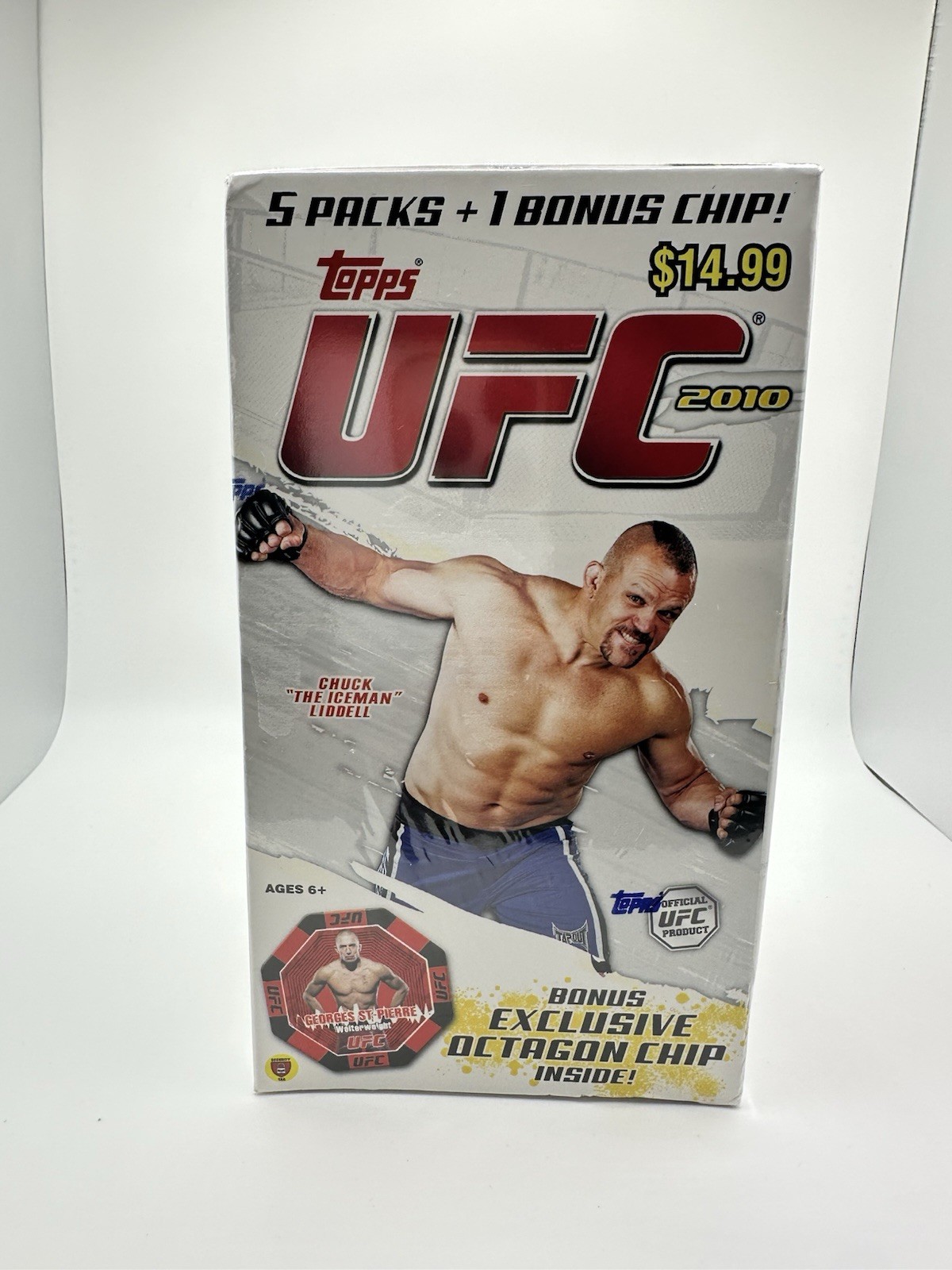 UFC Topps 2010 Blaster Box New & Factory Sealed + Octagon Chip Rare 5 Packs