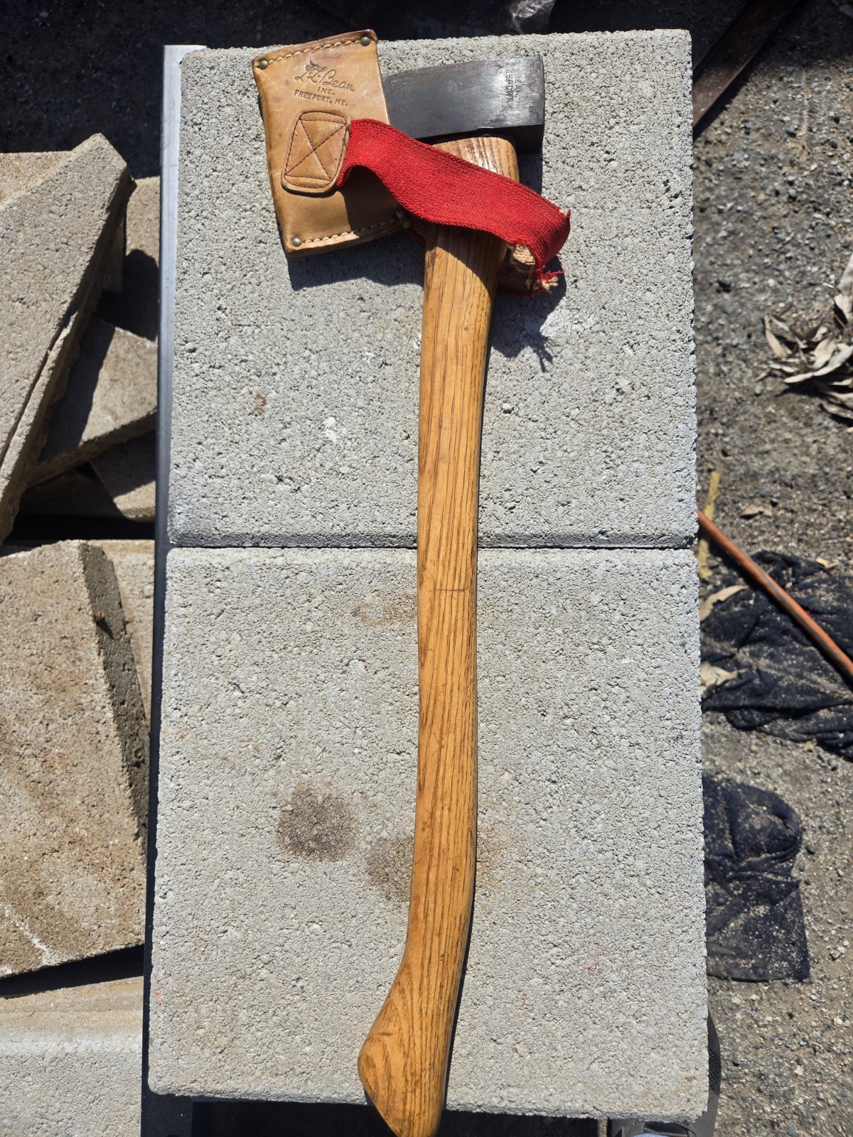 Vintage LL Bean Axe and Shieth Authentic US Steel made in Freeport maine USA