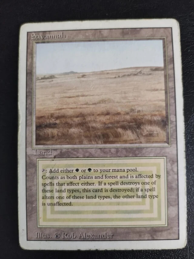Savannah Magic Cards Mtg Dual Land Savannah Magic Cards Mtg Dual Land