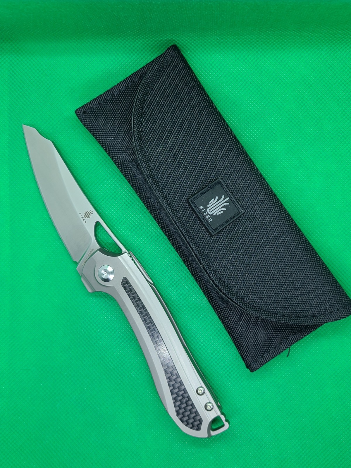 Kizer Kobold S35VN Blade, Carbon Fiber And Titanium Handle Ki3542 New In Box