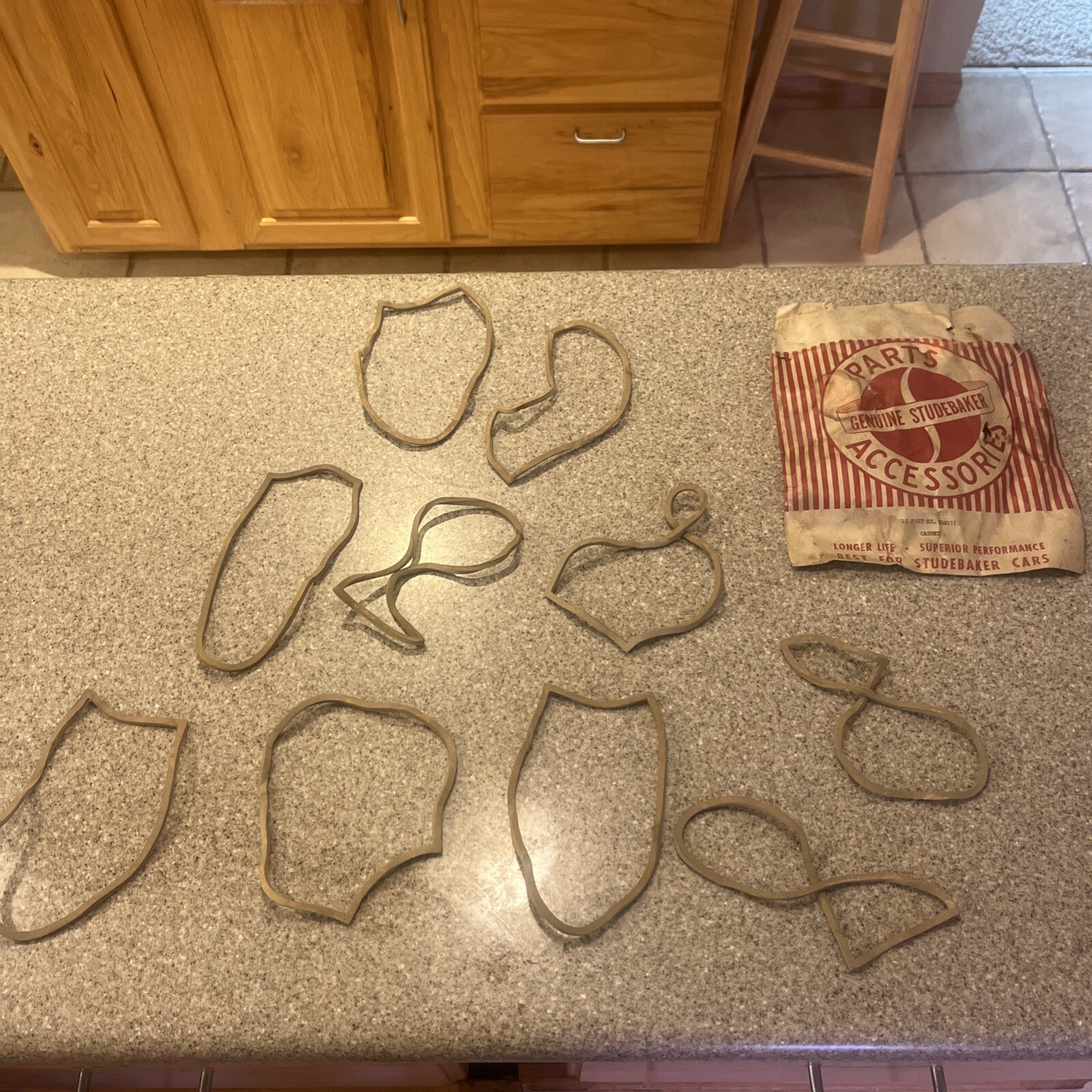 Studebaker NOS Tail Light Lens Gaskets (Part #308957)