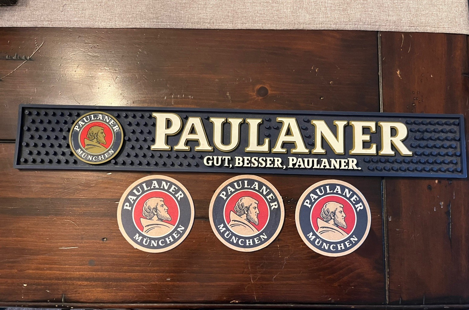 Paulaner München Bier Rubber Bar Mat 22.5\