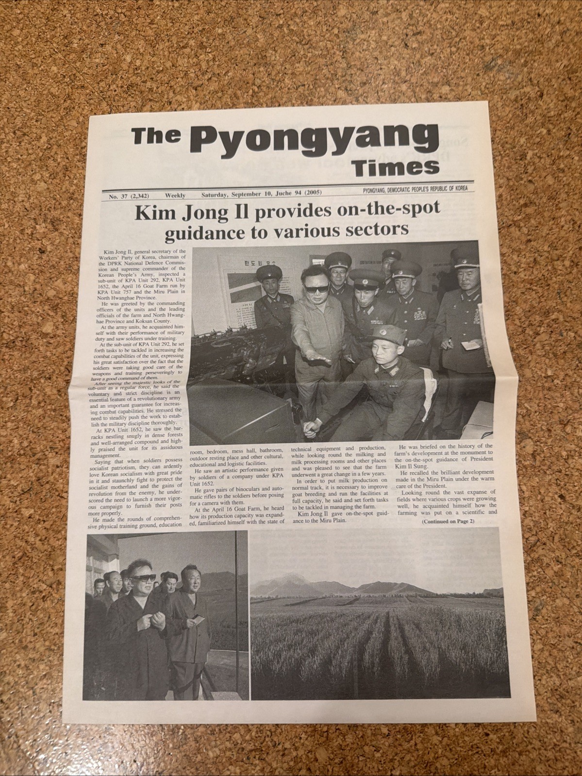 DPRK Pyongyang Times 2005 Kim Jong Il US Korea Propaganda