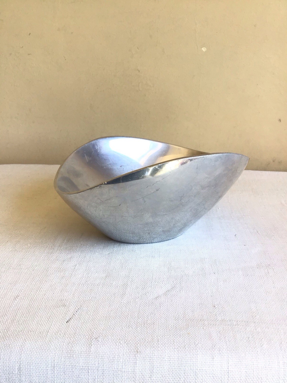 Nambe #567 Silver Alloy Abstract Modern Contemporary Candy Nut Bowl Dish